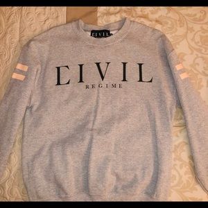 CIVIL Regime Gray Pullover